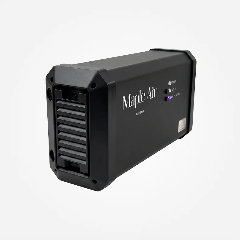 Maple Air wall-mounted PUR PLASMA air purification unit, front three-quarter view